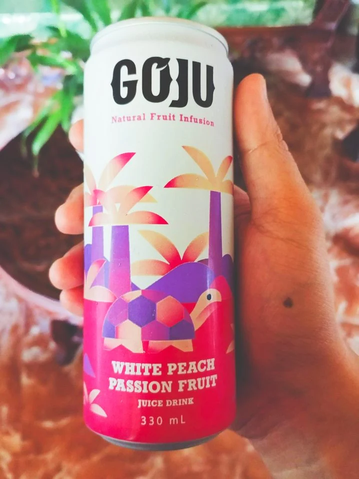 GoJu Natural Fruit Infusion white peach passion fruit drink