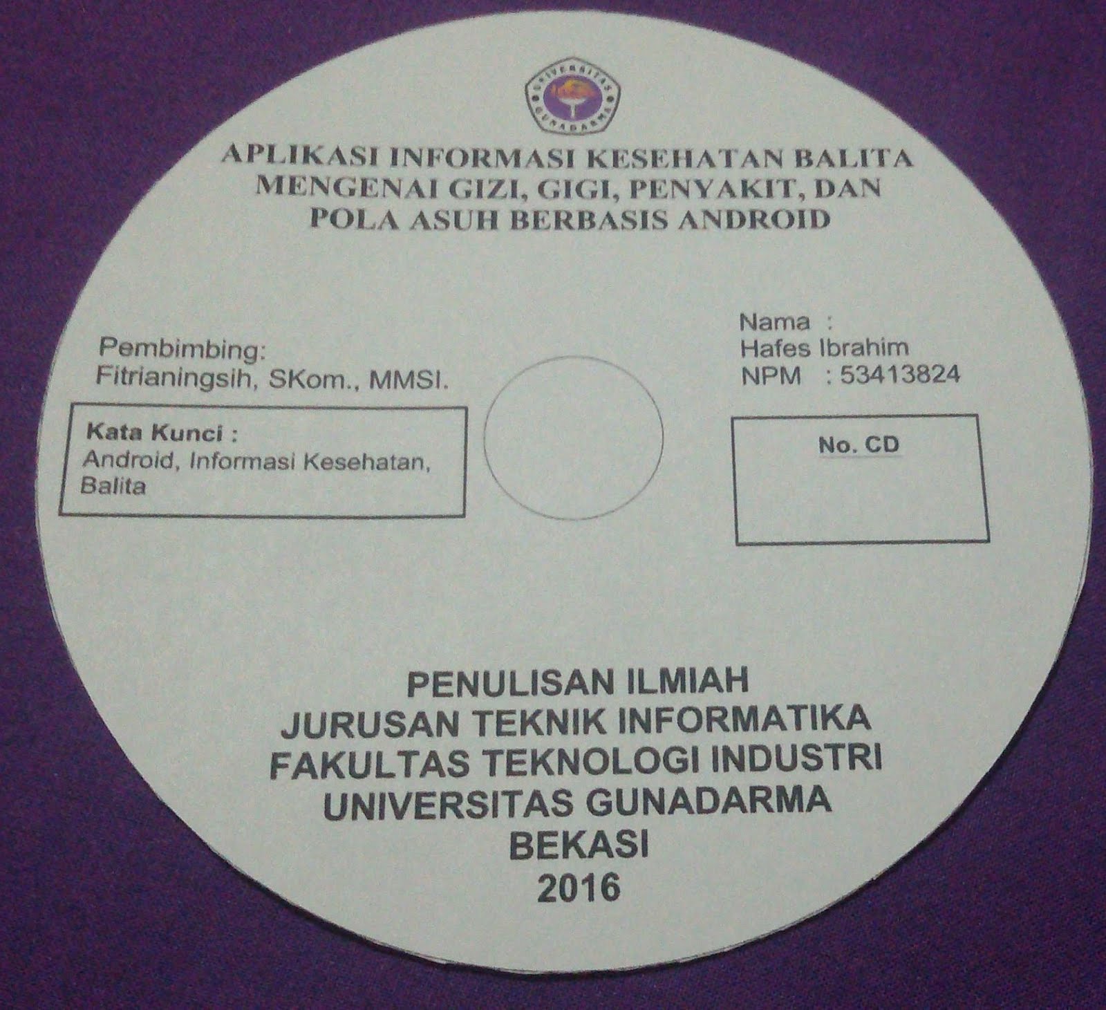 Soft Cover Skripsi Gunadarma Pejuang Skripsi