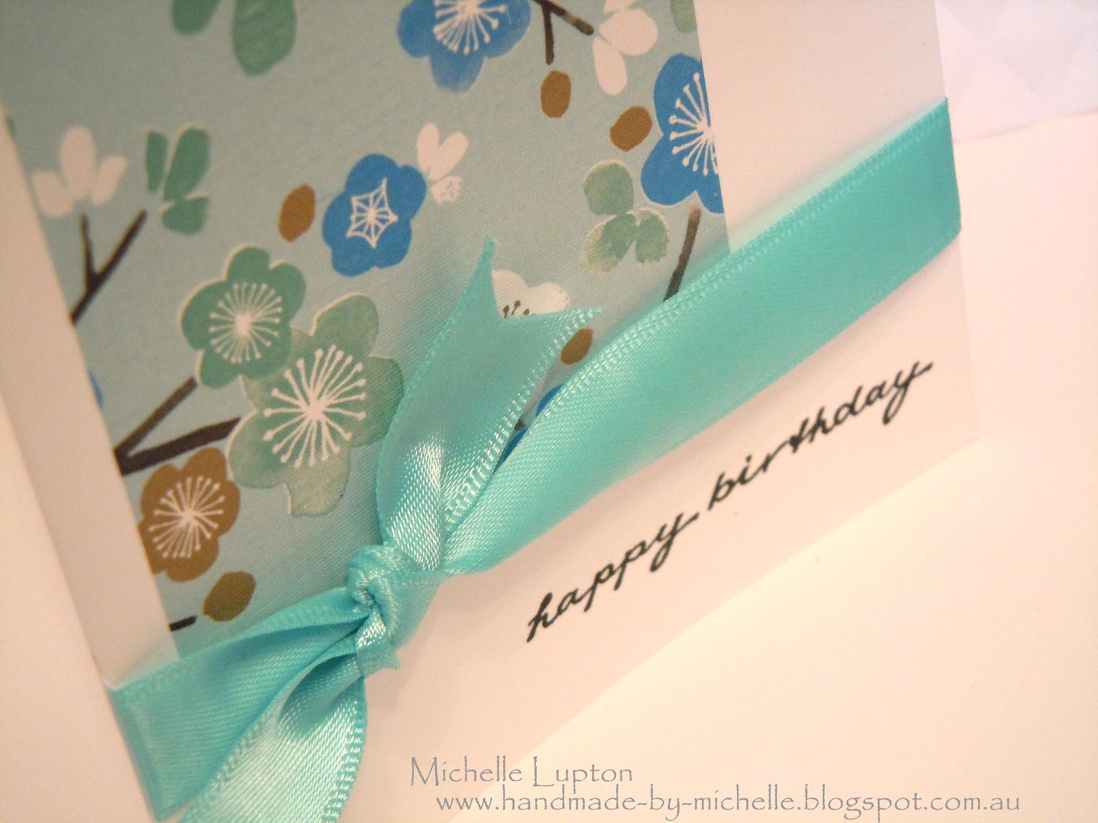 Handmade by Michelle Farewell to Sky Blossom