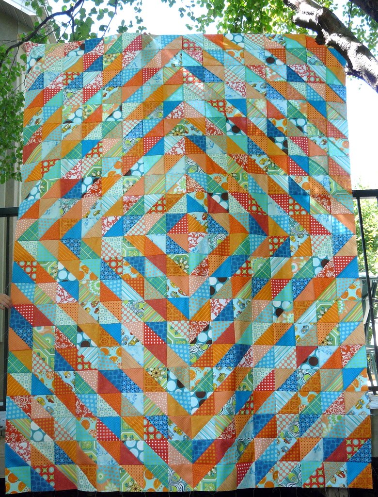 Sunshine, Handmade Warm Cool Quilt Top COMPLETE!!!