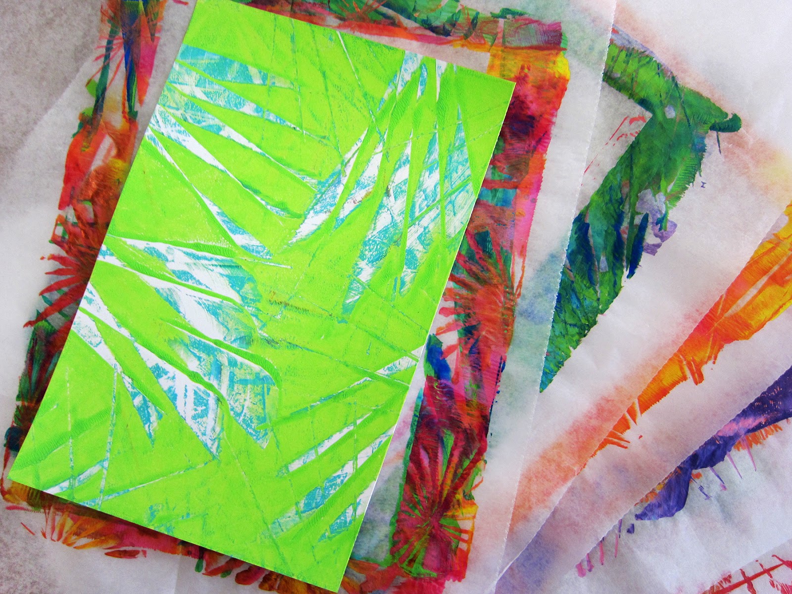 Printing with Gelli Arts® Gelli® Printing with Folded Paper!!