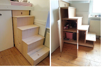 Hochbett Bau - Kinderzimmer Renovierung , Trofast Regal DIY Handmade Upcycling Hochbett Renovieren Renovierung Kinderzimmer Holz Holzbau builtwithBosch Bosch Wood Woodworking Woodwork Ikea Trofast Eigenbau Kojenbett Fachwerk cot loft bed nursery timbering
