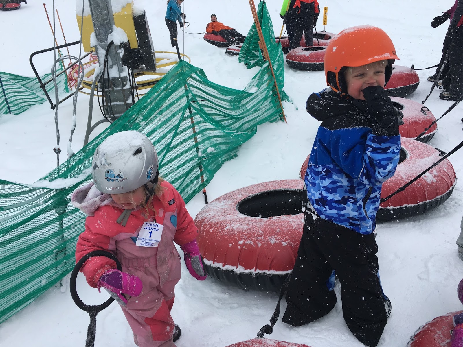 Angels in Alaska Arctic Valley Tubing