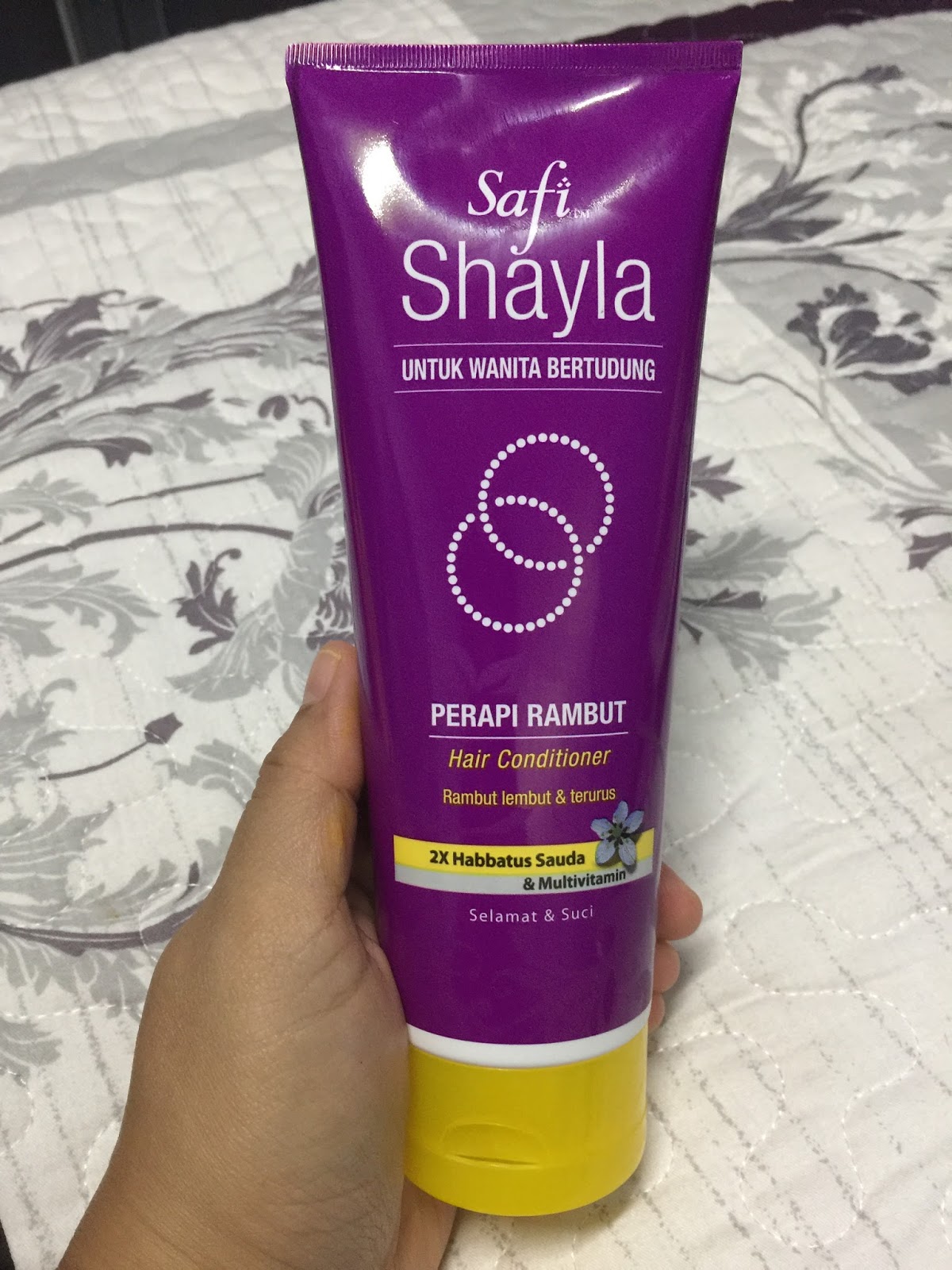 safi shayla, syampu wanita bertudung, penjagaan rambut istimewa