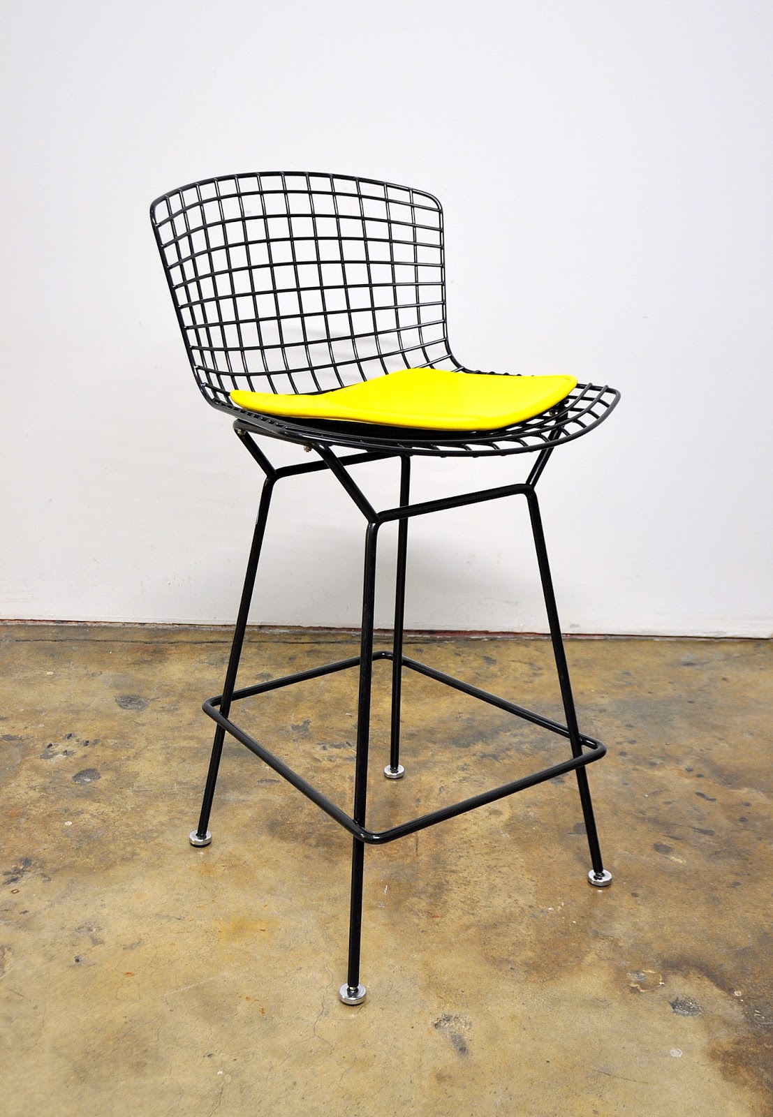 SELECT MODERN Harry Bertoia for Knoll Black Bar Stool