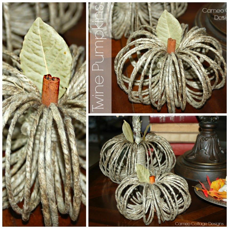 Twine Ring Pumpkins