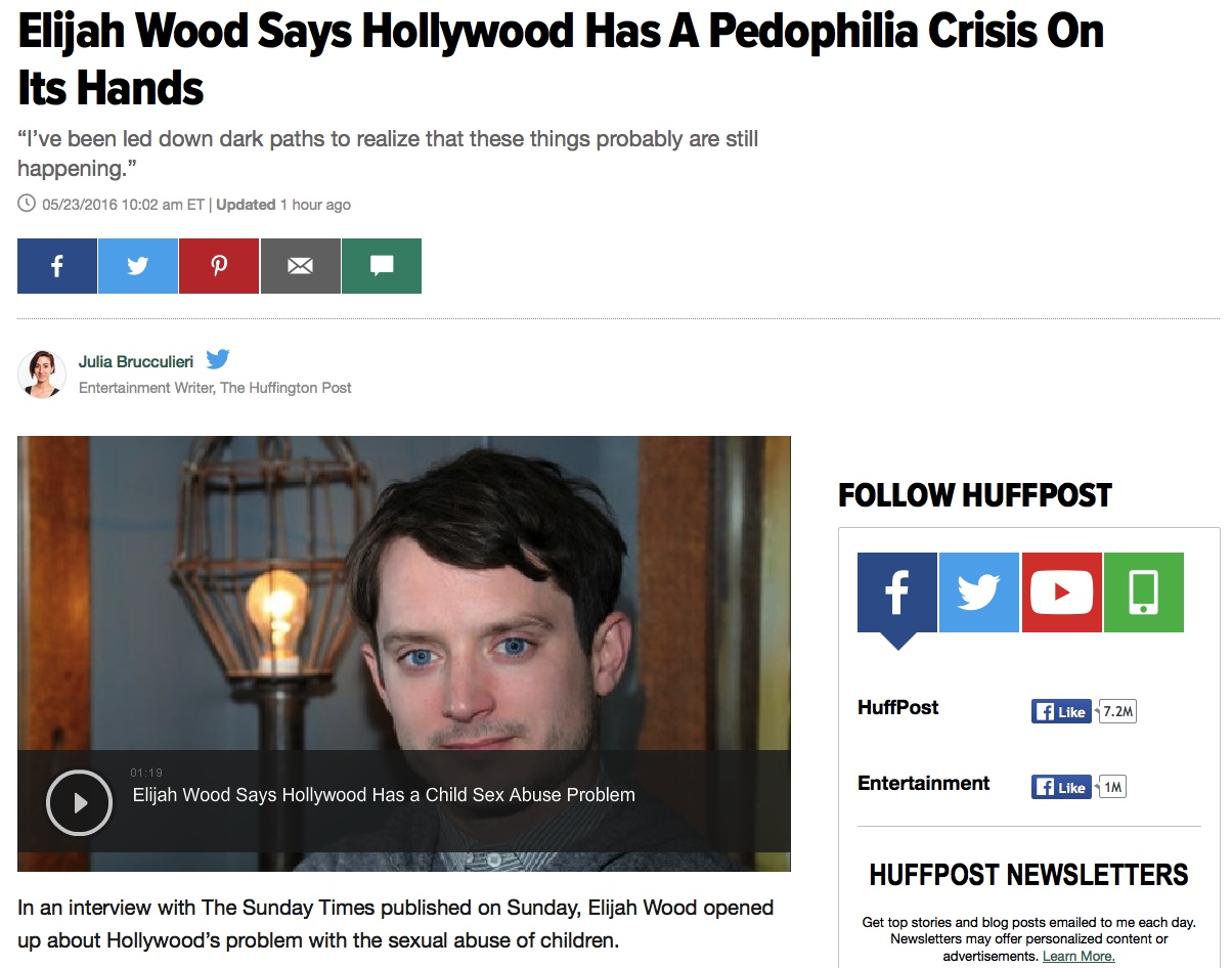 Elijah Wood Pedophilia Ring Snopes Elijah Wood Pedophilia Ring Snopes