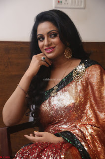 Udaya Bhanu lookssizzling in a Saree Choli at Gautam Nanda music launchi ~ Exclusive Celebrities Galleries 032
