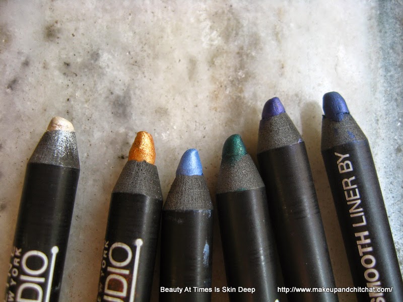 Photos of Maybelline Vivid and Smooth Eyestudio pencils