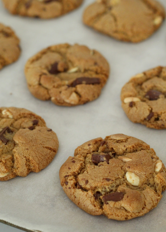 butter hearts sugar Double Choc Chip Cookies