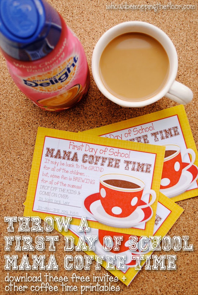 First Day of School Mama Coffee Time Free Printables and Ideas