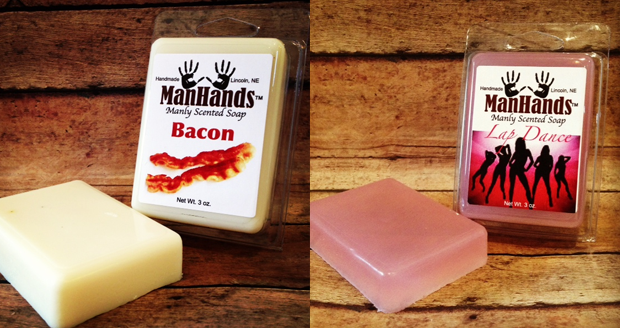 Man Hands Scented Soap