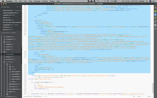 Webseiten Design und Entwicklung html Entwicklung