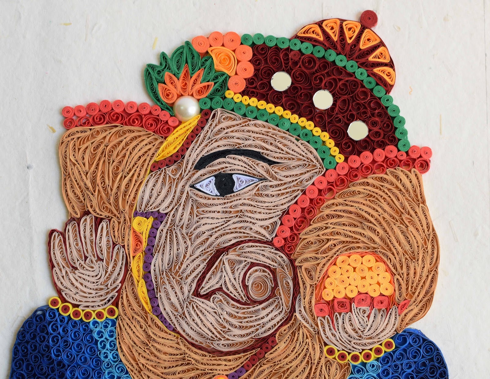 Shivani Creations Quilling Ganesha