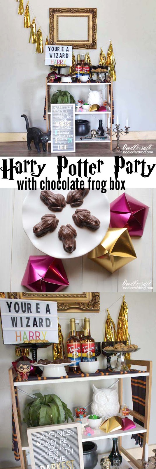 Harry Potter Party Chocolate Frog Box Pattern