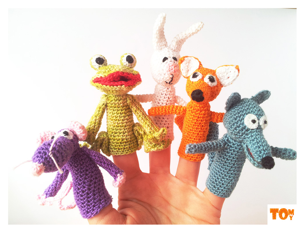 crochet finger puppets