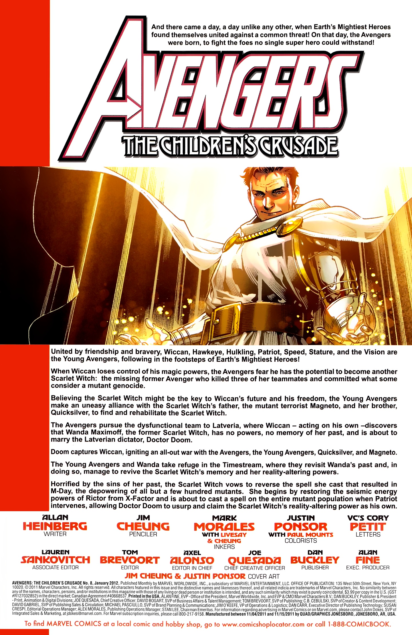 Read online Avengers: The Children's Crusade comic -  Issue #8 - 2