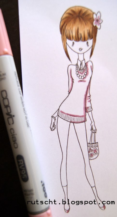 Usando 3 colores de la misma gama de Rotuladores Copic