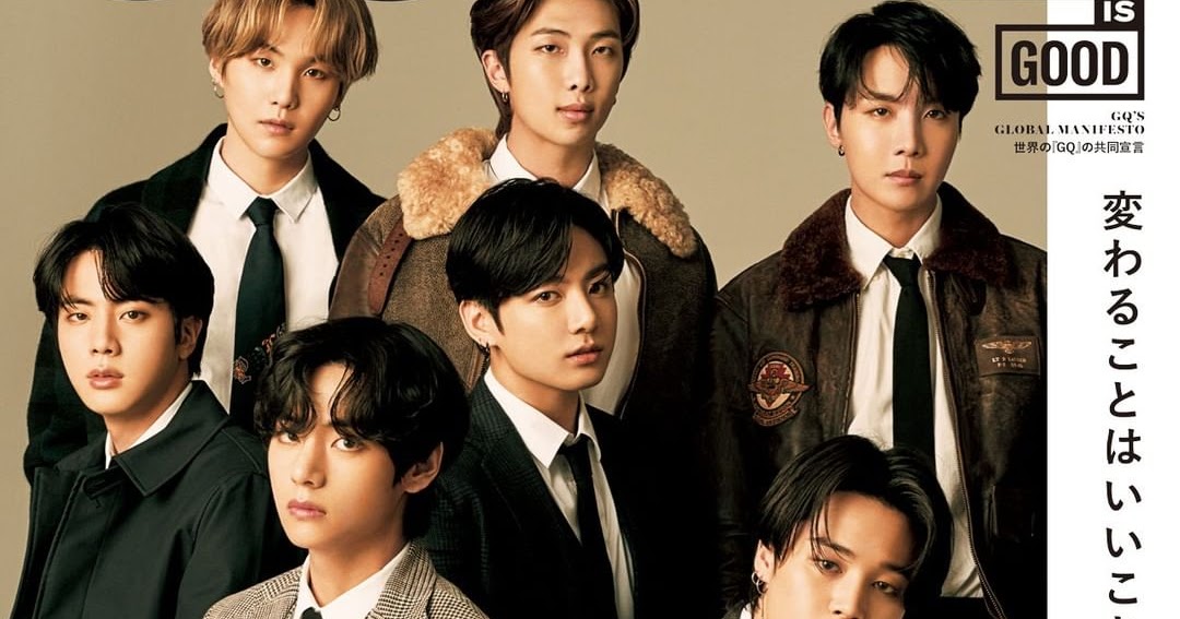 BTS en portada de GQ Japón Octubre 2020 Male Fashion Trends