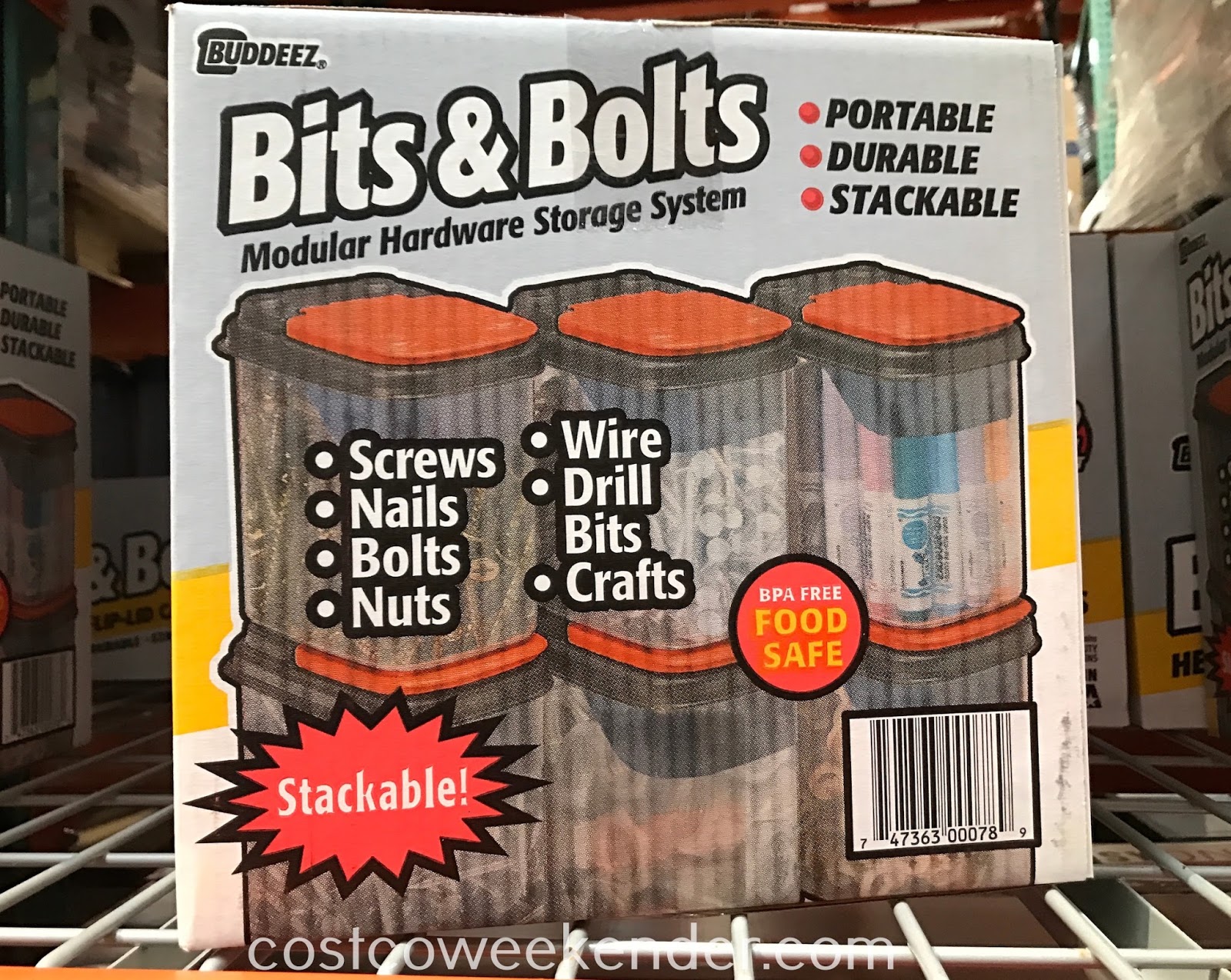 Buddeez Bits & Bolts CarryAll Storage Bins (12 pack) Costco Weekender