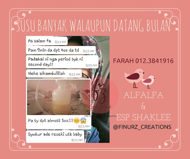 Susu Perahan Masih Banyak Walaupun Datang Bulan PENGEDAR SHAKLEE SRI PETALING & SUNGAI BESI
