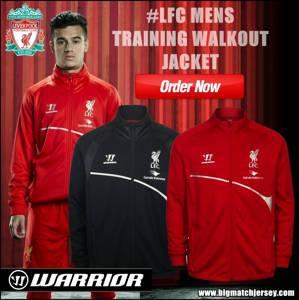 Jaket Training Red Black Liverpool Garuda Indonesia Warrior Official 2015