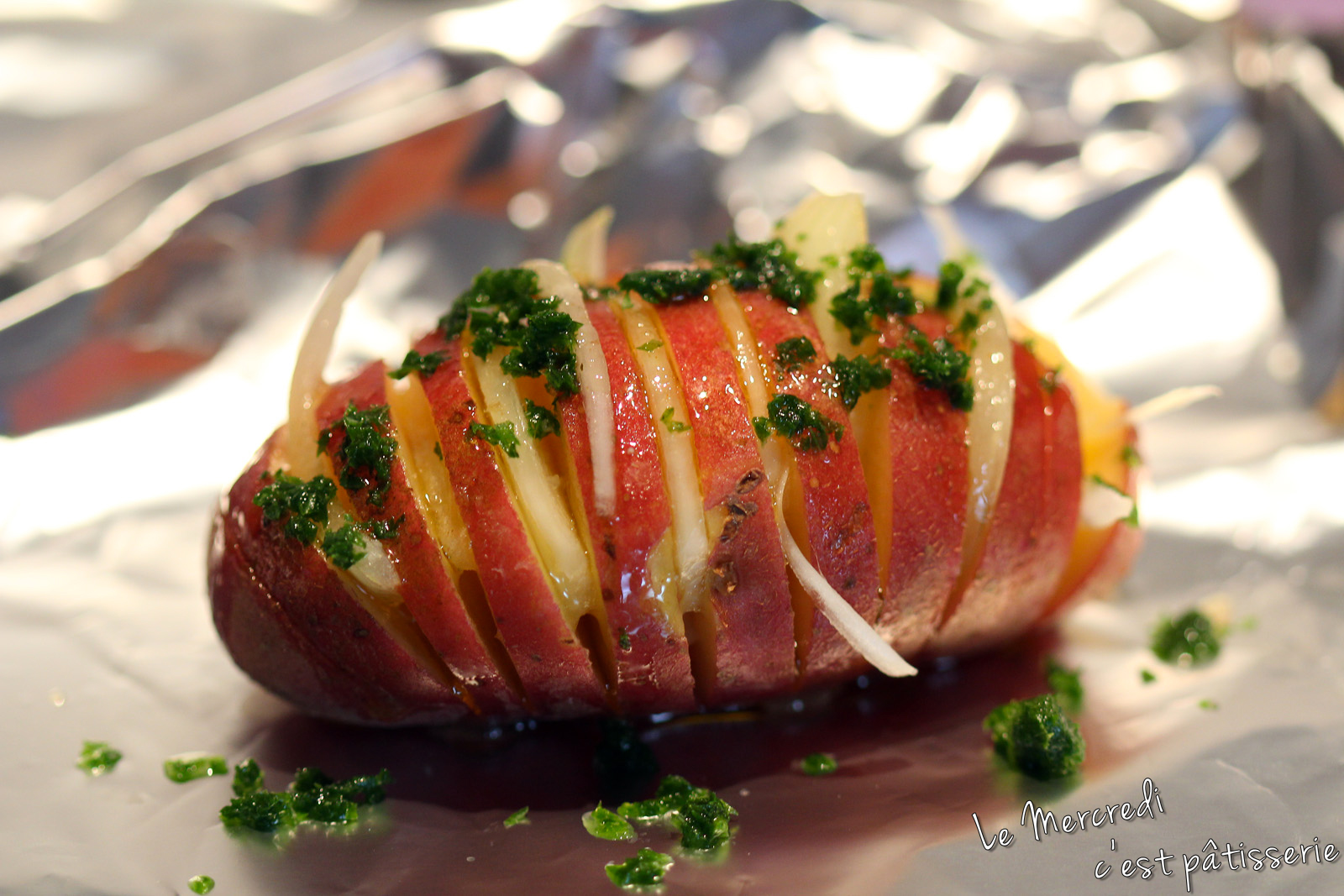 Pommes de terre au miel au barbecue