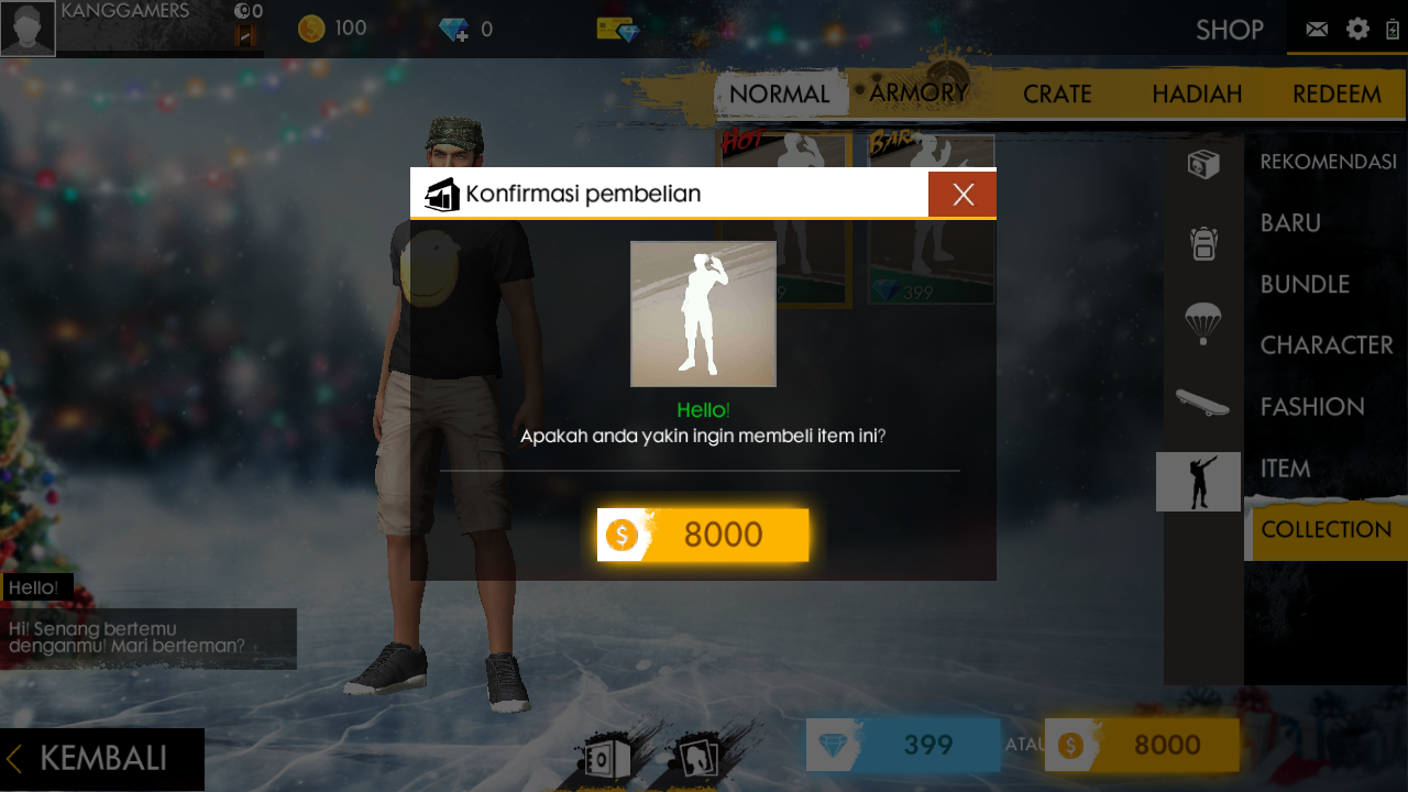 Tutorial Cara Beli Emot Free Fire Dengan Gold Terbaru 100