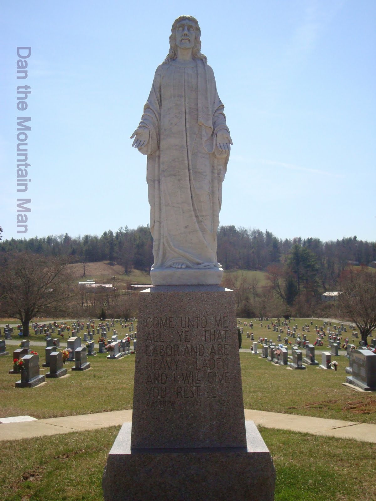 Spiritual Places, Spiritual Moments Jesus Statue at Pisgah Gardens