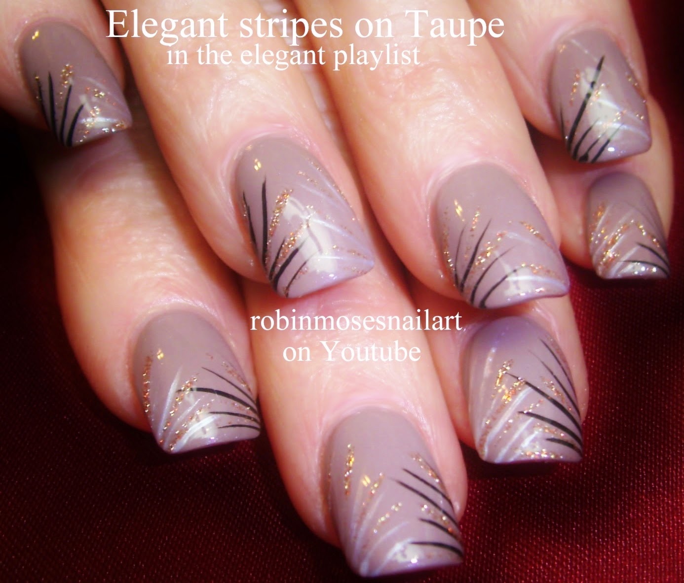 Nail Art by Robin Moses "pink and gray" "winter nail trends" "nail art