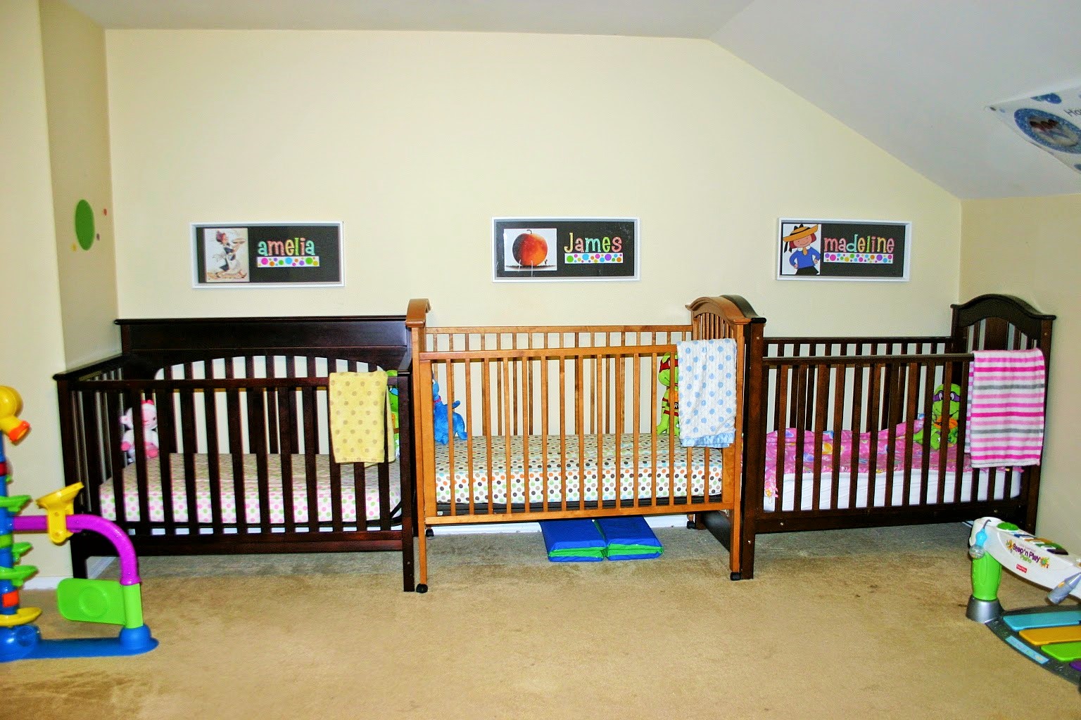 Triplets + Toddler Upstairs Overhaul