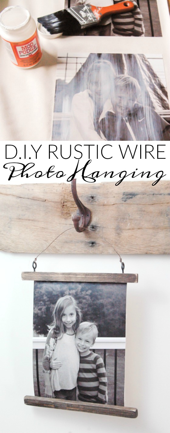 The easiest way to make canvas photo hangings that look real! www.littlehouseoffour.com