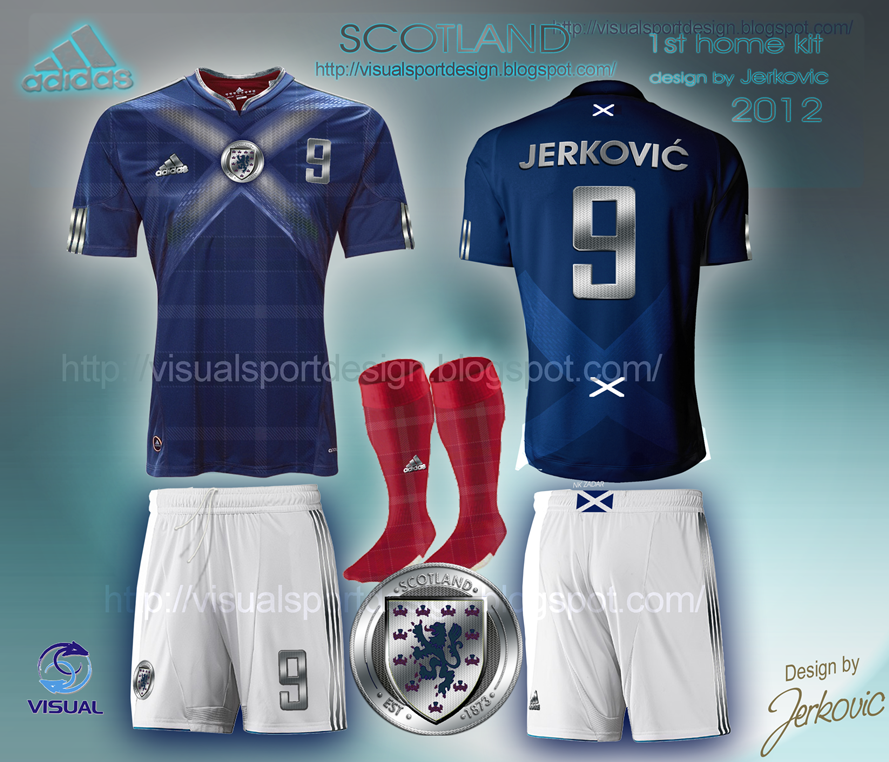 Visual Sportwear Unique Design SCOTLAND FA ADIDAS