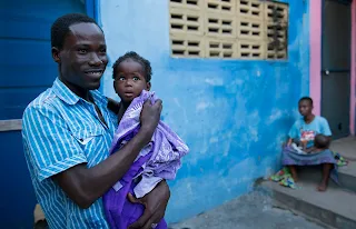 Daily life in Mamobi neighborhood in Accra, Ghana