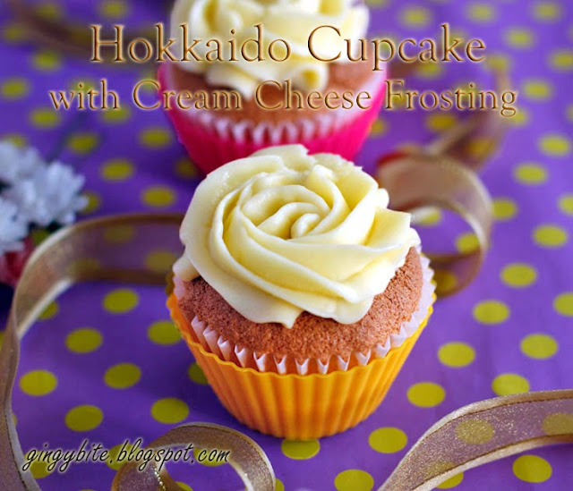 Hokkaido Cupcake With Cream Cheese Frosting
