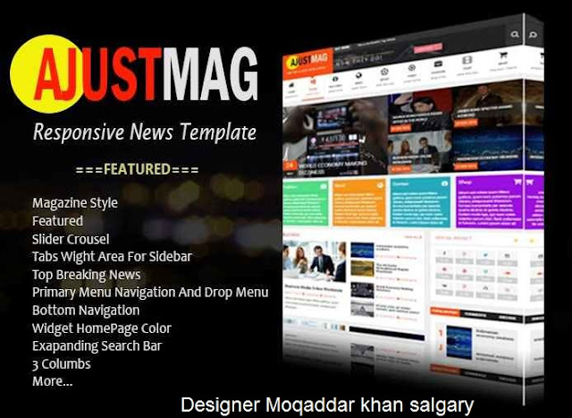 Ajustmag Blogger Template / Theme
