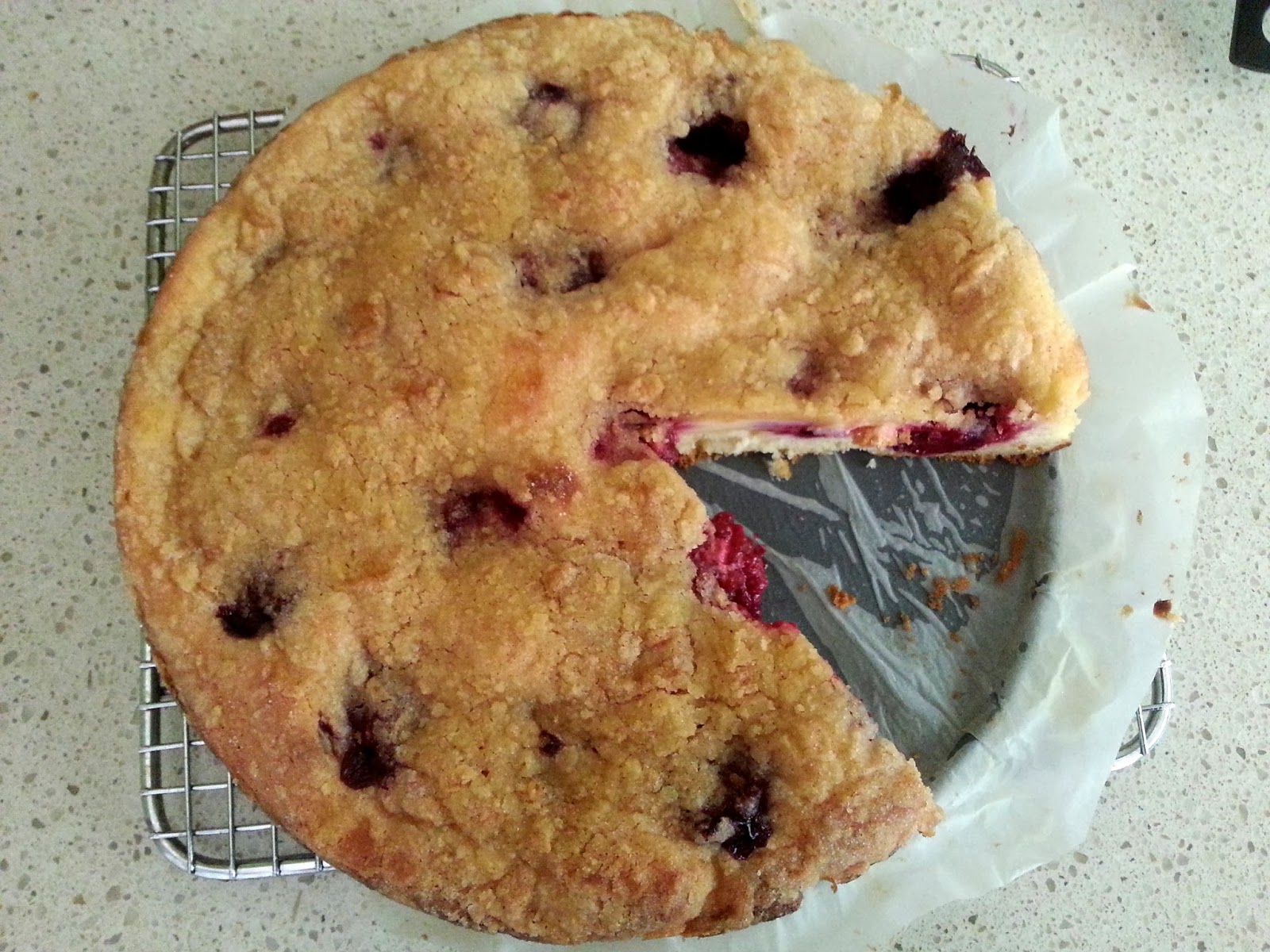 My Test Kitchen Blackberry Cream Cheese Coffee Cake