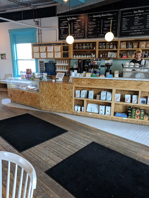 Interior of Adda's, a PIttsburgh Coffee shop in Shadyside near Bakery Square