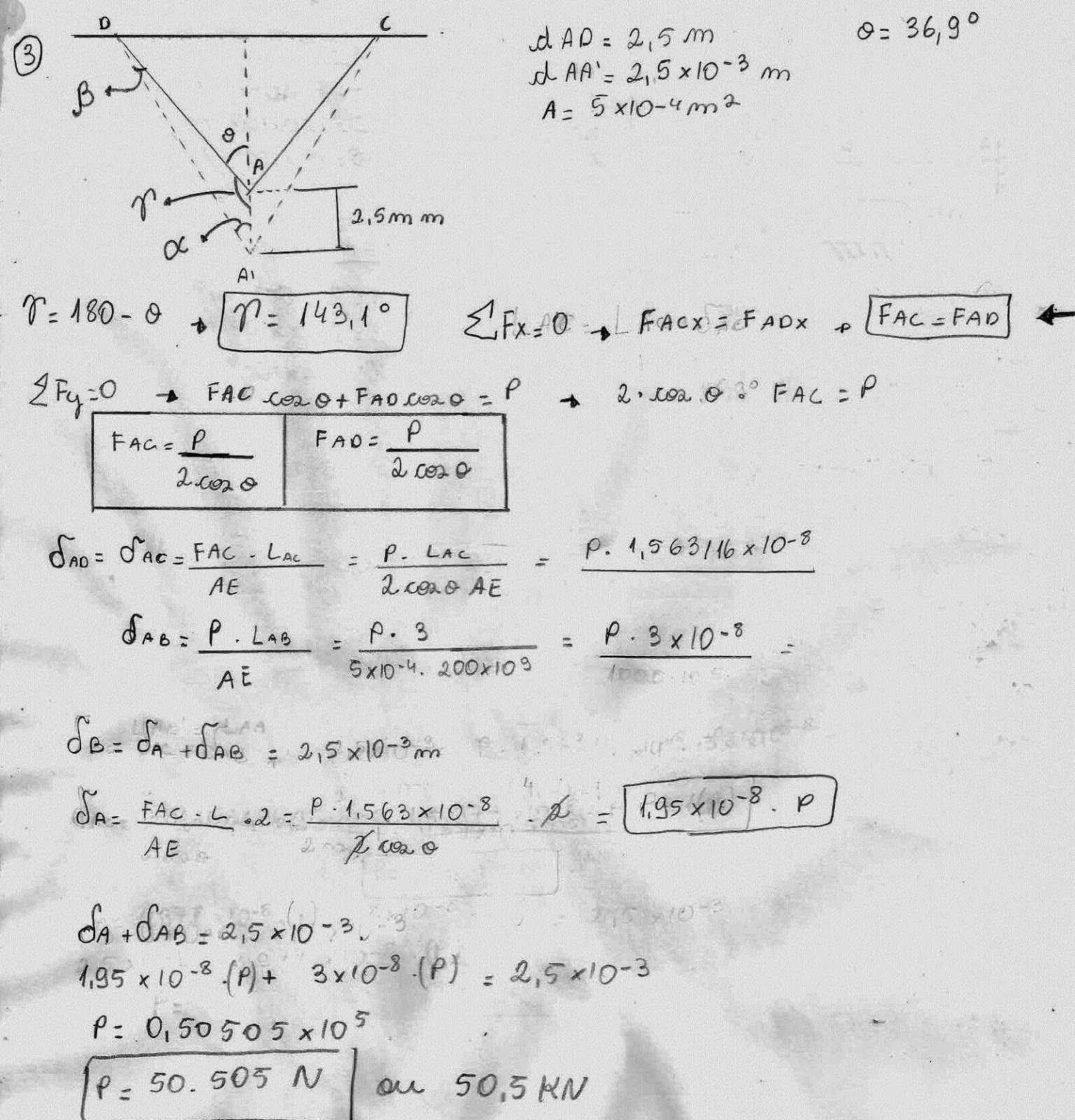 Deformação, Carga axial e tensão térmica - Exercícios resolvidos de ...