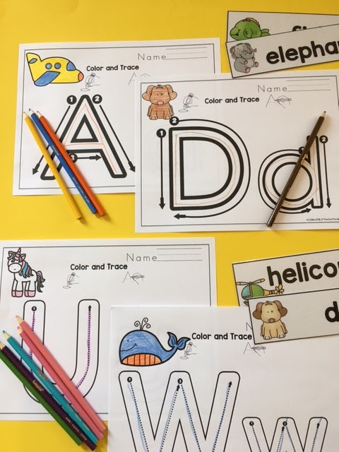 Alphabet Practice - 2 different sets for Toddlers ~ Preschool Printables