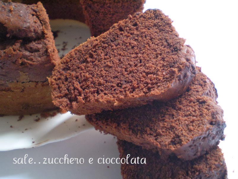 ciambellone al cioccolato e caffe' con albumi.....