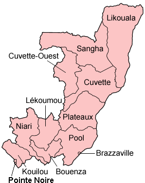 Pembagian wilayah administratif Republik Kongo