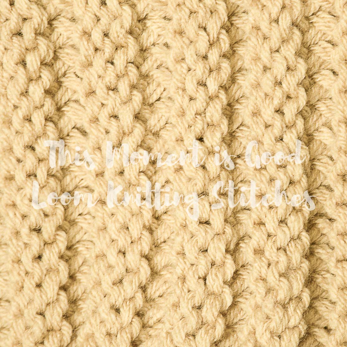 Knit and Purl Stitches On The Loom Loom Knitting by This Moment is Good!