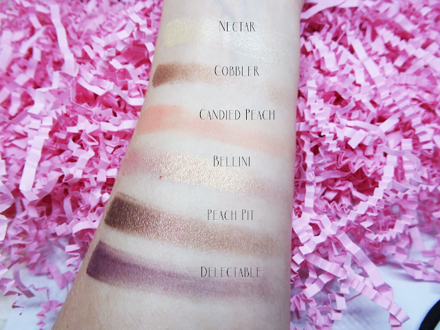 Too Faced Sweet Peach Swatches