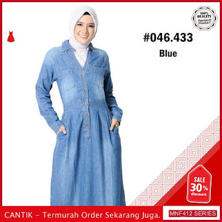 MNF412D128 Dress Muslim Wanita 046 433 Muslim Denim 2019 BMGShop