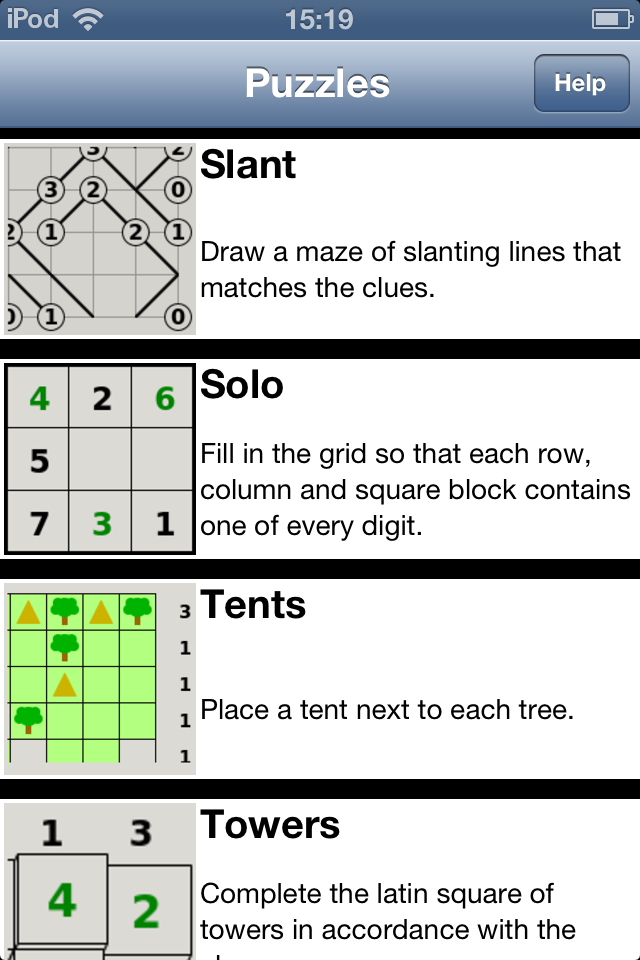 Review Simon Tatham's Portable Puzzle Collection
