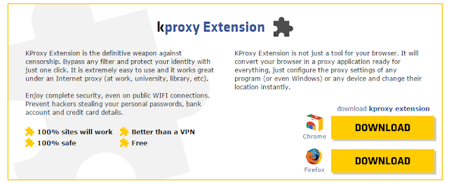 تصفح الانترنت مجانا مع إخفاء هويتك لمزيد من الأمان مع متصفحkproxy