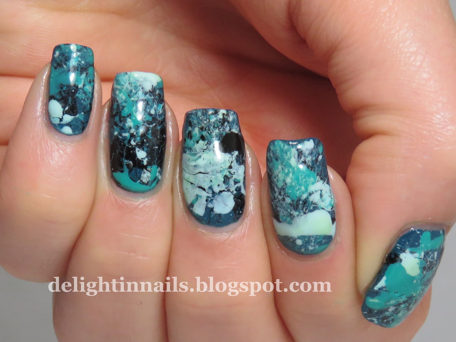 Delight In Nails: 40 Great Nail Art Ideas - Teal