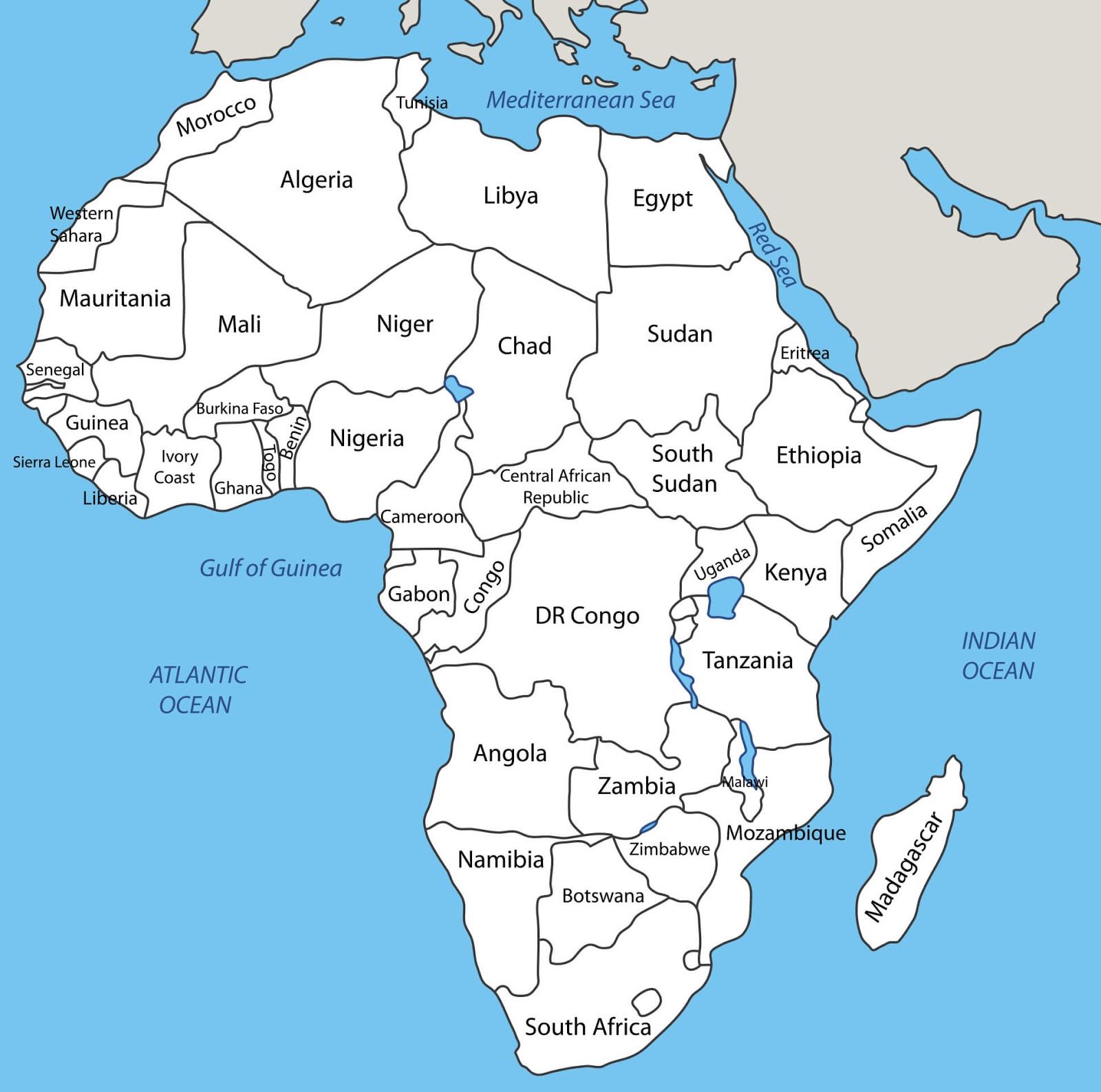 خريطة افريقيا Africa Map مجلة رحالة