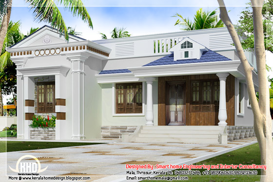 Kerala style budget villa single floor